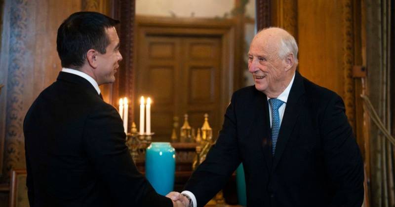 Noboa mantuvo una audiencia protocolaria con el rey de Noruega Harald V / Foto: cortesía Presidencia