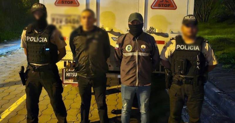 El hombre fue detenido en el municipio de Ibarra / Foto: cortesía Policía 