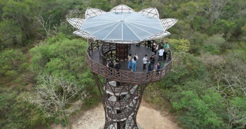Una torre de avistamiento en la Reserva Ecológica Arenillas se inauguró / Foto: cortesía MAATE