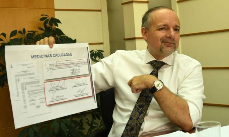 El presidente del Consejo Directivo del IESS Richard Espinosa en una imagen del 25 de septiembre de 2017. Archivo. Foto: El Universo