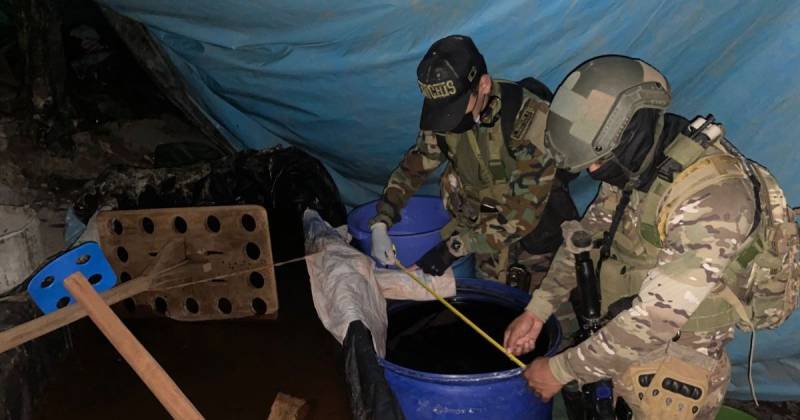 El operativo fue realizado por su unidad Comando Especial VRAEM, en el distrito selvático de Kimbiri / Foto: cortesía Comando Conjunto Perú 