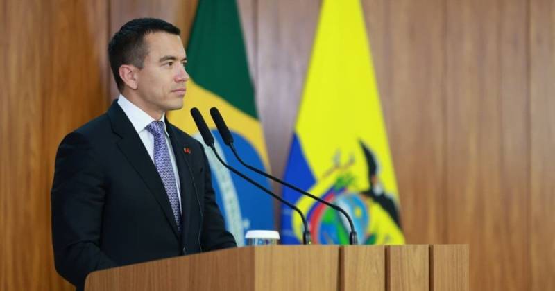 Noboa regresó este viernes a Ecuador tras haber realizado visitas oficiales a Brasil, Uruguay y Argentina / Foto: cortesía Presidencia