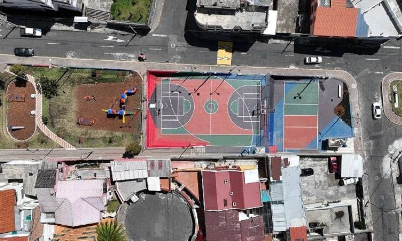 $ 700 mil se destinaron en la rehabilitación integral de 5 espacios públicos / Foto: cortesía Municipio de Quito