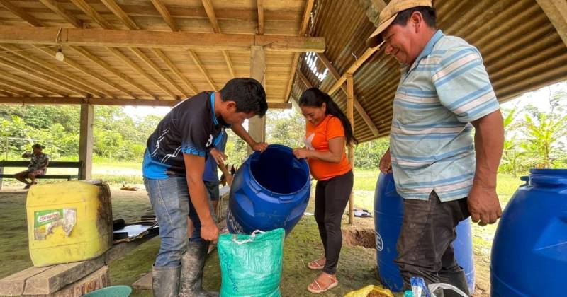 El MAGP realizó una jornada de capacitación en la parroquia Ahuano / Foto: cortesía MAGP
