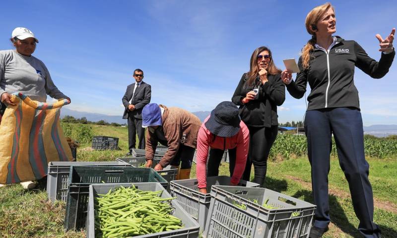 La iniciativa se presentó durante una visita a una de las granjas beneficiadas con este proyecto de la administradora de Usaid, Samantha Power / Foto: EFE