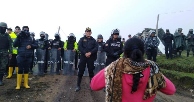 El proyecto minero Río Blanco, en Azuay, generó varias protestas en el pasado / Foto: cortesía