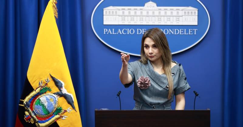 La vocera de la Presidencia, Carolina Jaramillo, brindó una rueda de prensa./ Foto: cortesía Presidencia