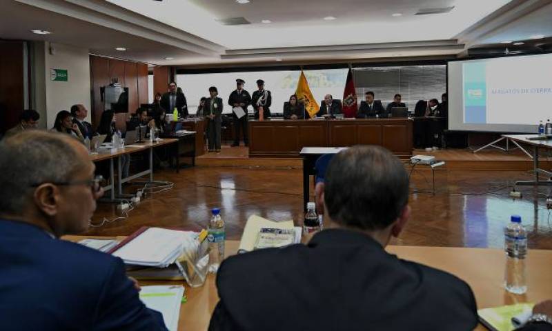 El vicepresidente sin funciones, Jorge Glas, enfrenta un juicio penal en la Corte Nacional de Justicia. La Fiscalía lo vincula a la trama de Odebrecht. El miércoles se emitirá el dictamen. Foto: El Universo