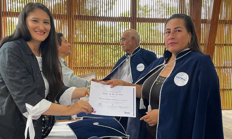En Napo se han ejecutado hasta la fecha 28 Escuelas de Campo durante los 2 ciclos de intervención interinstitucional, a partir del 2021 / Foto: cortesía ministerio de Agricultura