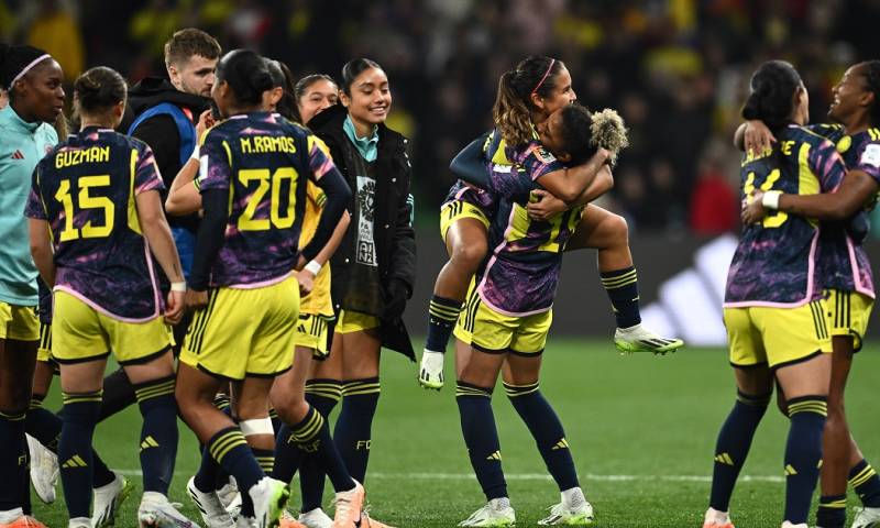 Un gol de Catalina Usme le permitió a Colombia quebrar la historia y clasificarse por primera vez a los cuartos de final en un Mundial femenino / Foto: cortesía Ministerio del Deportes de Colombia