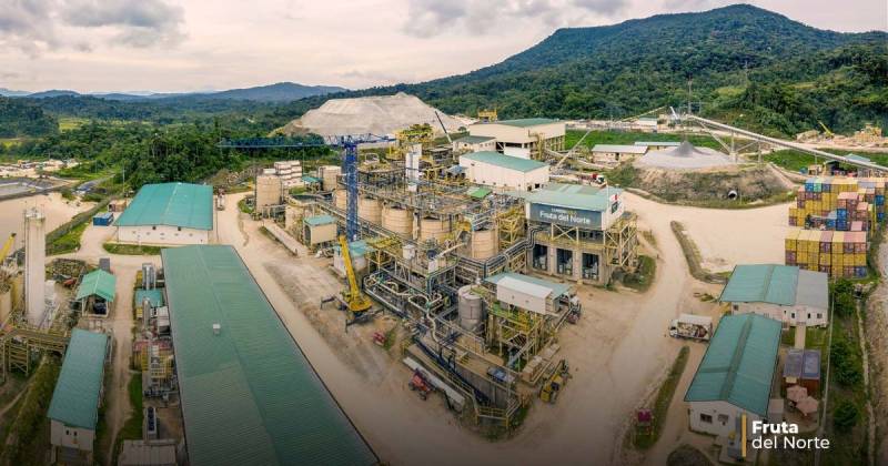 El objetivo es procesar unas 5.500 toneladas de material por día / Foto: cortesía Fruta del Norte