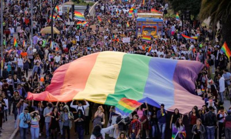 Imagen de la marcha del orgullo Lgbti del pasado sábado 29 de junio de 2019. Foto: El Comercio