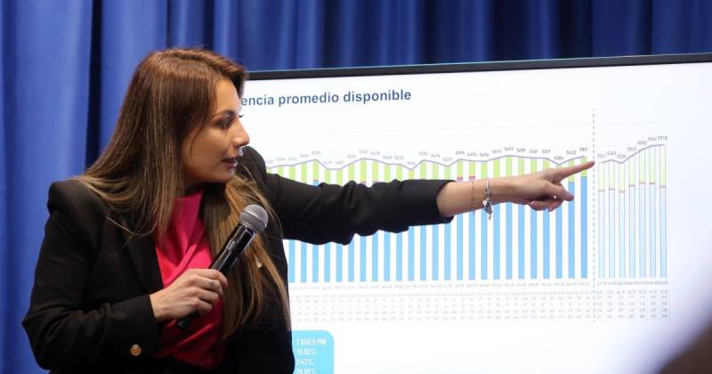 Carolina Jaramillo, vocera presidencial, dio declaraciones hoy en el Palacio de Carondelet / Foto: cortesía Presidencia
