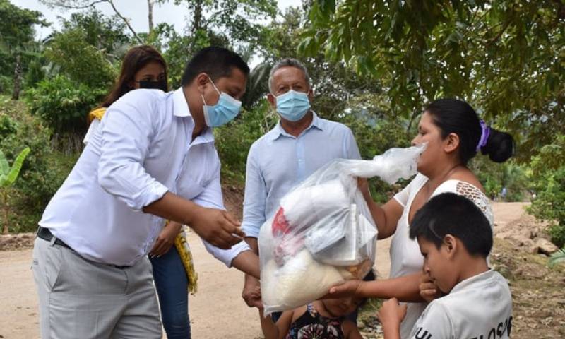 Familias de Asunción, afectadas por inundaciones, reciben ayuda / Foto: cortesía MIES