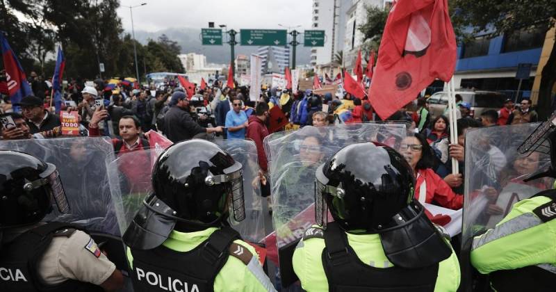 Vargas exigió a Noboa que ordene la liberación de los detenidos durante las manifestaciones / Foto: EFE