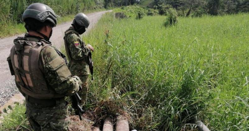 El Ejército informó a Petroecuador para las tareas de remediación ambiental / Foto: cortesía Ejército ecuatoriano