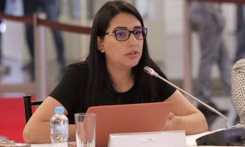 Moya forma parte de la delegación que acompaña a Noboa en Washington / Foto: cortesía 