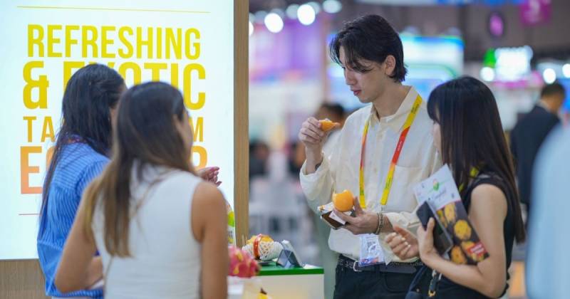 11 empresas ecuatorianas participaron en la feria Asia Fruit Logística 2025 / Foto: cortesía Pro Ecuador