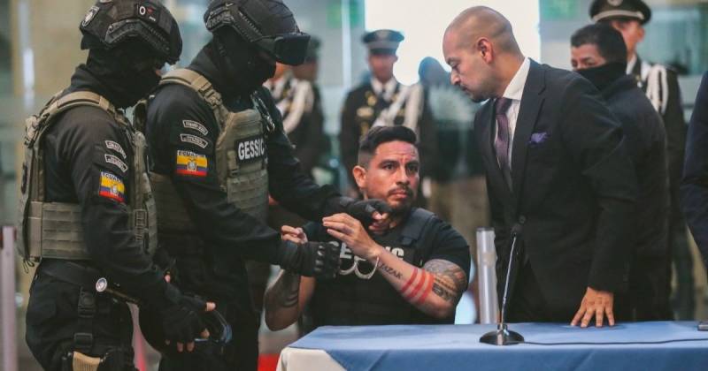 Salcedo es testigo protegido en el caso de Villavicencio y cumple condena en la Cárcel 4, en Quito / Foto: cortesía Asamblea Nacional