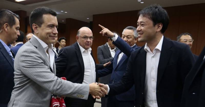 El presidente Daniel Noboa inició su visita a Japón / Foto: cortesía Presidencia
