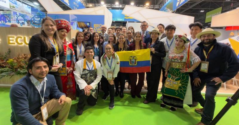 La delegación ecuatoriana estuvo encabezada por el viceministro de Turismo, Mateo Estrella / Foto: cortesía Ministerio de Producción 