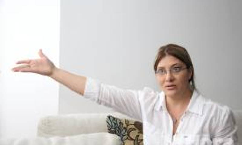 ENTREVISTA. Sarauz, durante su diálogo con La Hora. Foto: La Hora