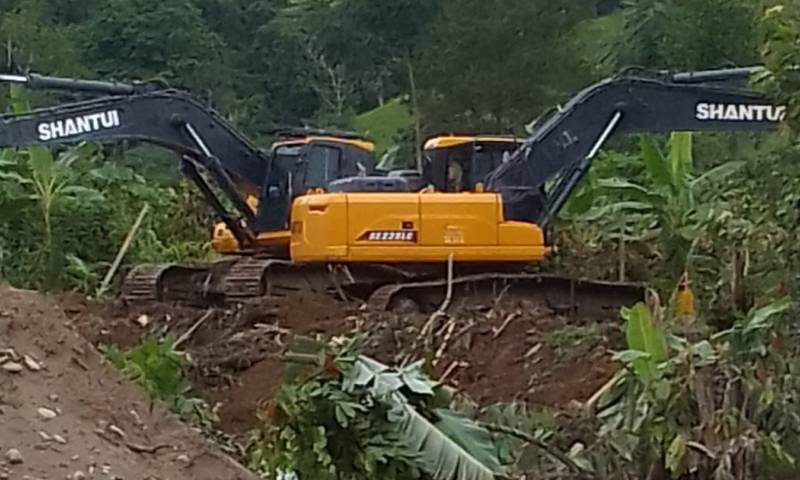 Los agricultores han denunciado en redes sociales, que la actividad minera ilegal está arrasando con sus tierras / Foto: cortesía