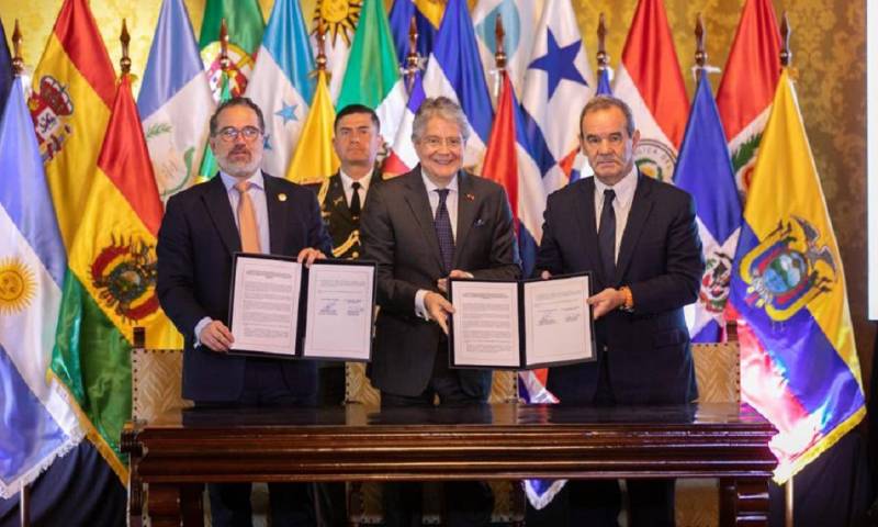 "Ecuador se identifica y se compromete con los ejes iberoamericanos relacionados con el desarrollo, la educación, la cultura, la ciencia, la tecnología, la innovación" / Foto: Cumbre Iberoamericana cortesía