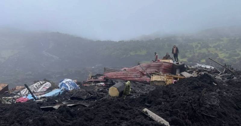Un aluvión sepultó viviendas en Napo / Foto: cortesía