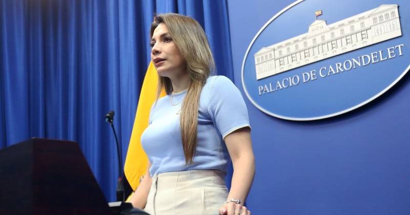 Carolina Jaramillo, vocera de la Presidencia, brindó hoy la rueda de prensa / Foto: cortesía Presidencia
