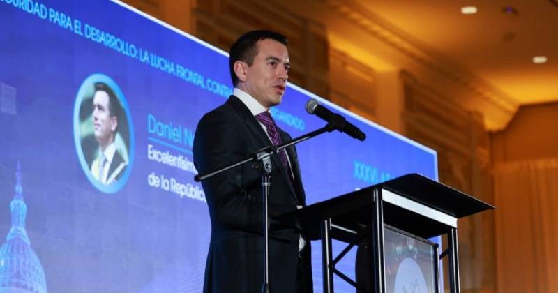 El valor actual de 413 enteros marca un nuevo pico mínimo en la gestión del actual presidente, Daniel Noboa / Foto: cortesía Comunicación Ecuador