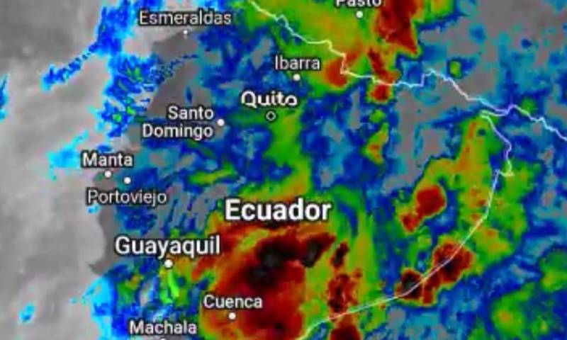 Las fechas en las que se espera el mayor volumen de lluvias son hasta mañana, 29 de octubre / Foto: cortesía Inamhi